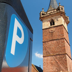 Free parking in Obernai