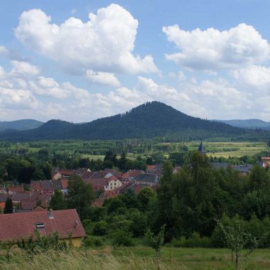 Vue sur le sommet du Voyemont à Salles © OTVB