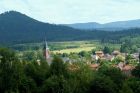 Vue sur le sommet du Voyemont à Saales