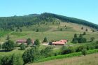 Vue sur la ferme-auberge de la Perheux